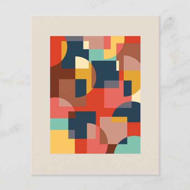 Papier arrière - plan de cercle géométrique Abstrait (Devant)