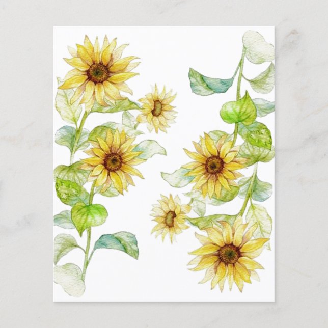 Papier arrière - plan du livre de tournesols (Devant)