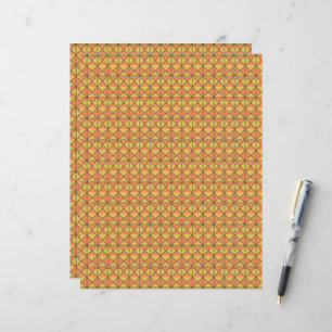 Papier arrière - plan orange et jaune avec motif