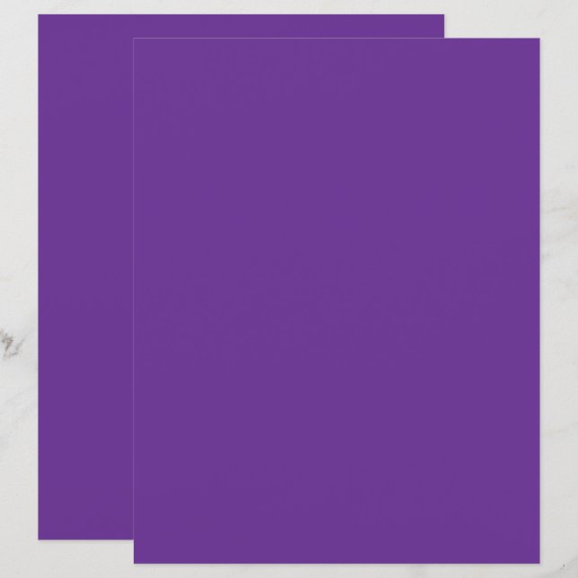 Papier arrière - plan violet avec bordure blanche (Devant / Derrière)