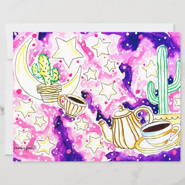 Papier Art de cactus (Devant)