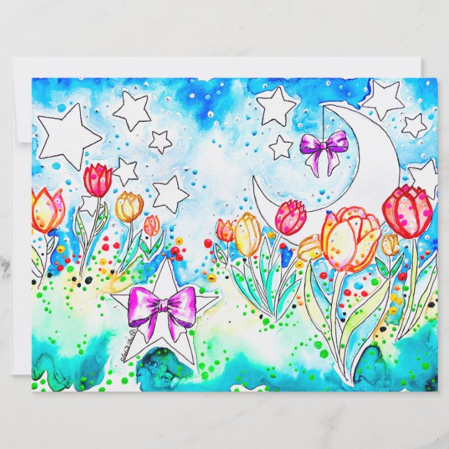 Papier Art de tulipe (Devant)