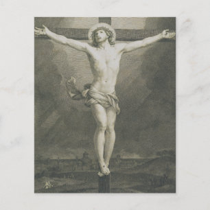 Papier Art minimaliste de la Crucifixion Monomatique