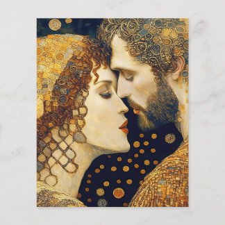 Papier Art Nouveau A Couple In Love 