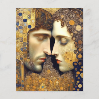 Papier Art Nouveau A Couple In Love