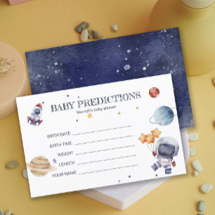 Papier Astronaunt Rocketship BabyShower Baby Guesses Jeu