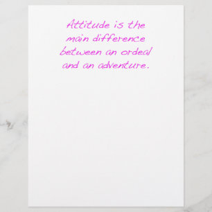 Papier Attitude - épreuve ou aventure