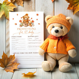 Papier Automne Ours en peluche et prédictions Citrouilles