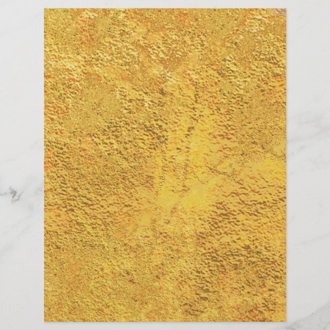 Papier Automne Rustique Texture Gold Scrapbooking (Devant)