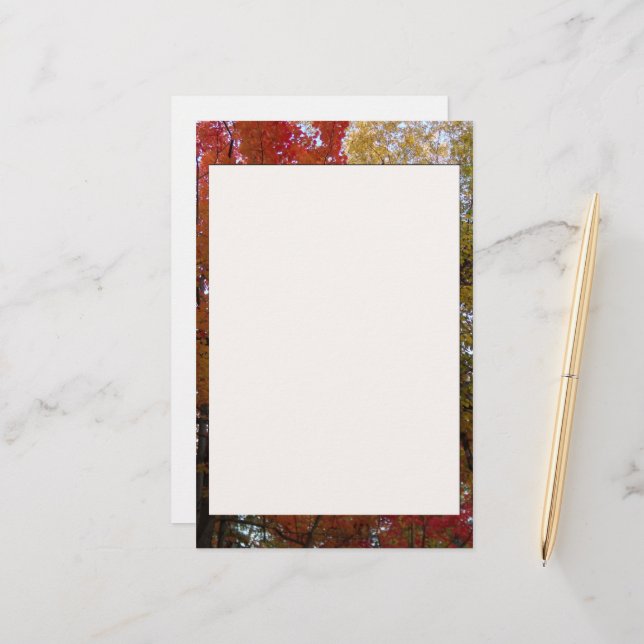 Papier Autumn Stationery (Devant/Arrière en situation)