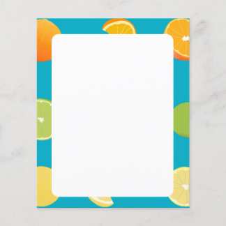 Papier aux fruits d'agrumes