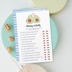 Papier Avocado Genre Neutre Baby shower Partie
