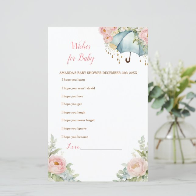 Papier Avril Douche Umbrella Wives for Baby (Debout devant)