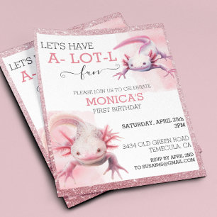 Papier Axolotday Parties scintillant rose