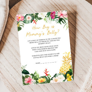 Papier Baby Aloha Baby Shower aux Ananas Quel Est Le Tail