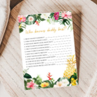 Baby Aloha Jeu de Pluie d'Ananas Qui Connaît Papa