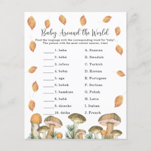 Papier Baby Around the world - Baby shower Game