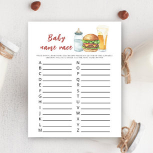 Papier Baby brasse de la bière - Baby nom race jeu