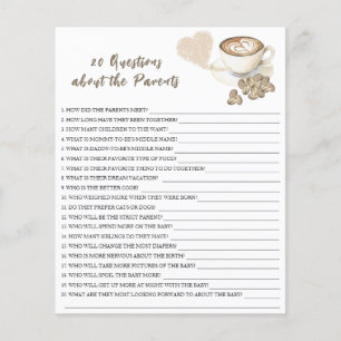 Papier Baby brasse du café - 20 questions sur le parent