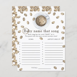 Papier Baby brasse du café - Nom ce jeu de chanson