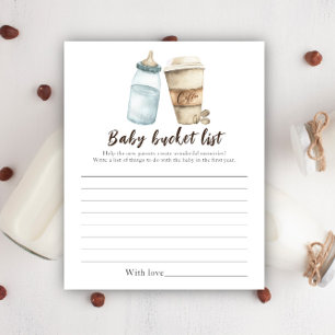 Papier Baby est en train de brasser du café - Baby bucket