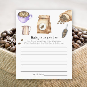 Papier Baby est en train de brasser du café - Baby bucket