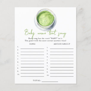 Papier Baby est en train de brasser matcha - Nom ce jeu d