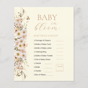Papier Baby In Bloom Boho Neutral Baby shower Jeu