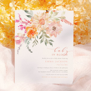Papier Baby In Bloom   Fête de Naissance Florale Printani