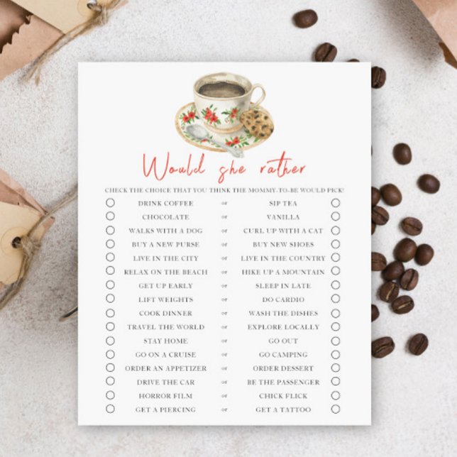 Papier Baby is brewing coffee Would she rather (Créateur téléchargé)