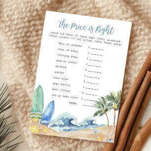 Papier Baby on Board Beach Baby Le prix est le bon jeu