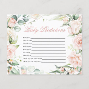 Papier 'Baby Predictions' Jeu de Douche Bébé Vert Bruyant