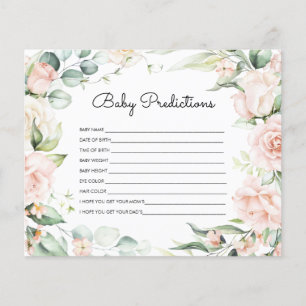Papier 'Baby Predictions' Jeu de Douche Bébé Vert Bruyant