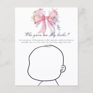 Papier Baby shower à l'arc - Qui m'a donné mon apparence?
