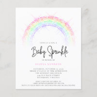 Baby shower arc-en-ciel étourdissant pour bébé bud