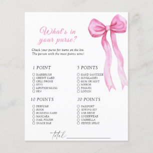 Papier Baby shower arc rose - Ce qu'il y a dans votre sac