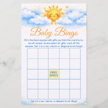 Baby Shower Bingo Game Card party supplies