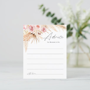 Papier Baby shower Boho moderne Conseils pour la maman à