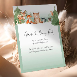 Papier Baby shower boisé Mini panneau Guess Baby Food