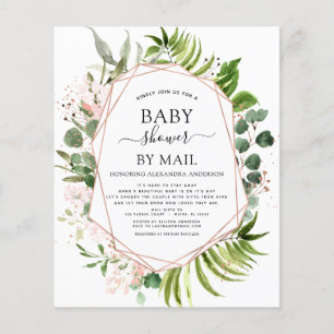 Papier Baby shower budgétaire par Mail Greenery Eucalyptu