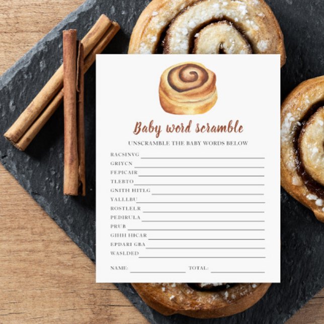 Papier Baby shower Bun - Mot Bébé (Créateur téléchargé)