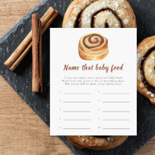 Papier Baby shower Bun - Nom de l'aliment pour bébé