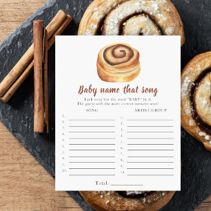 Papier Baby shower Bun - Nom du jeu de chanson
