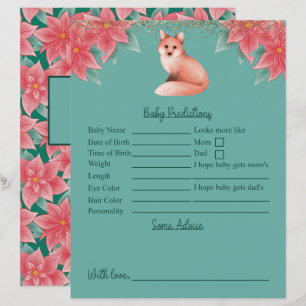 Papier Baby shower Christmas Fox Prédictions Et Conseils