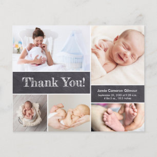Papier Baby shower Collage photo personnalisé du budget