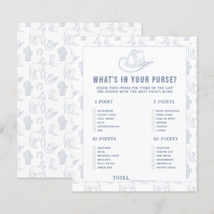 Papier Baby Shower Cowboy - Qu'est-ce qu'il y a dans votr
