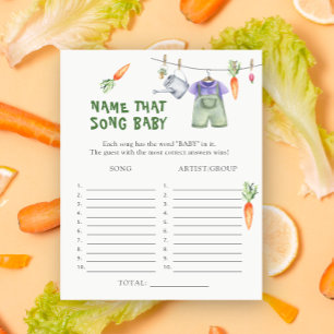 Papier Baby shower cultivé localement - Nom que Baby Song