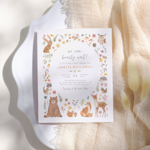 Papier Baby shower d'attente rapide du budget sur les ani