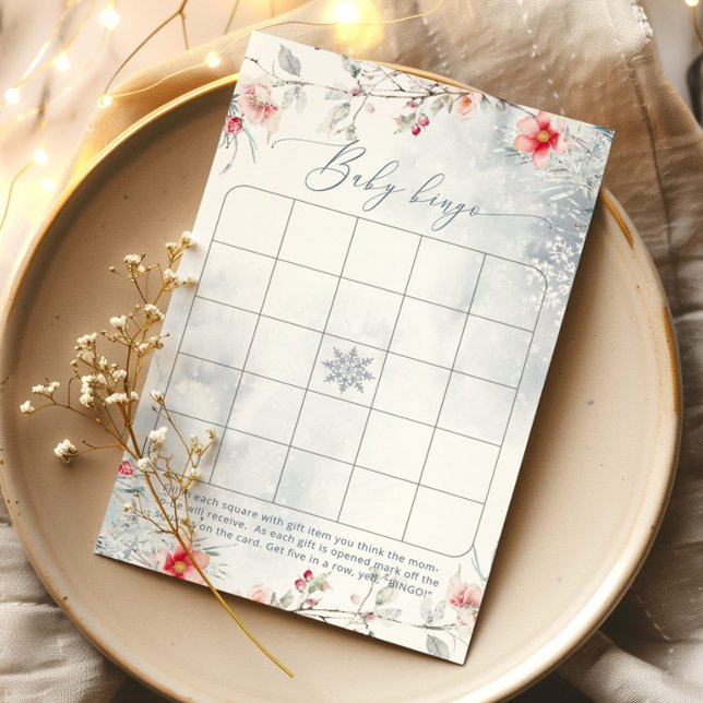Papier Baby shower de bingo d'hiver (Créateur téléchargé)