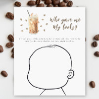 Baby shower de café glacé - Qui m'a donné mes rega